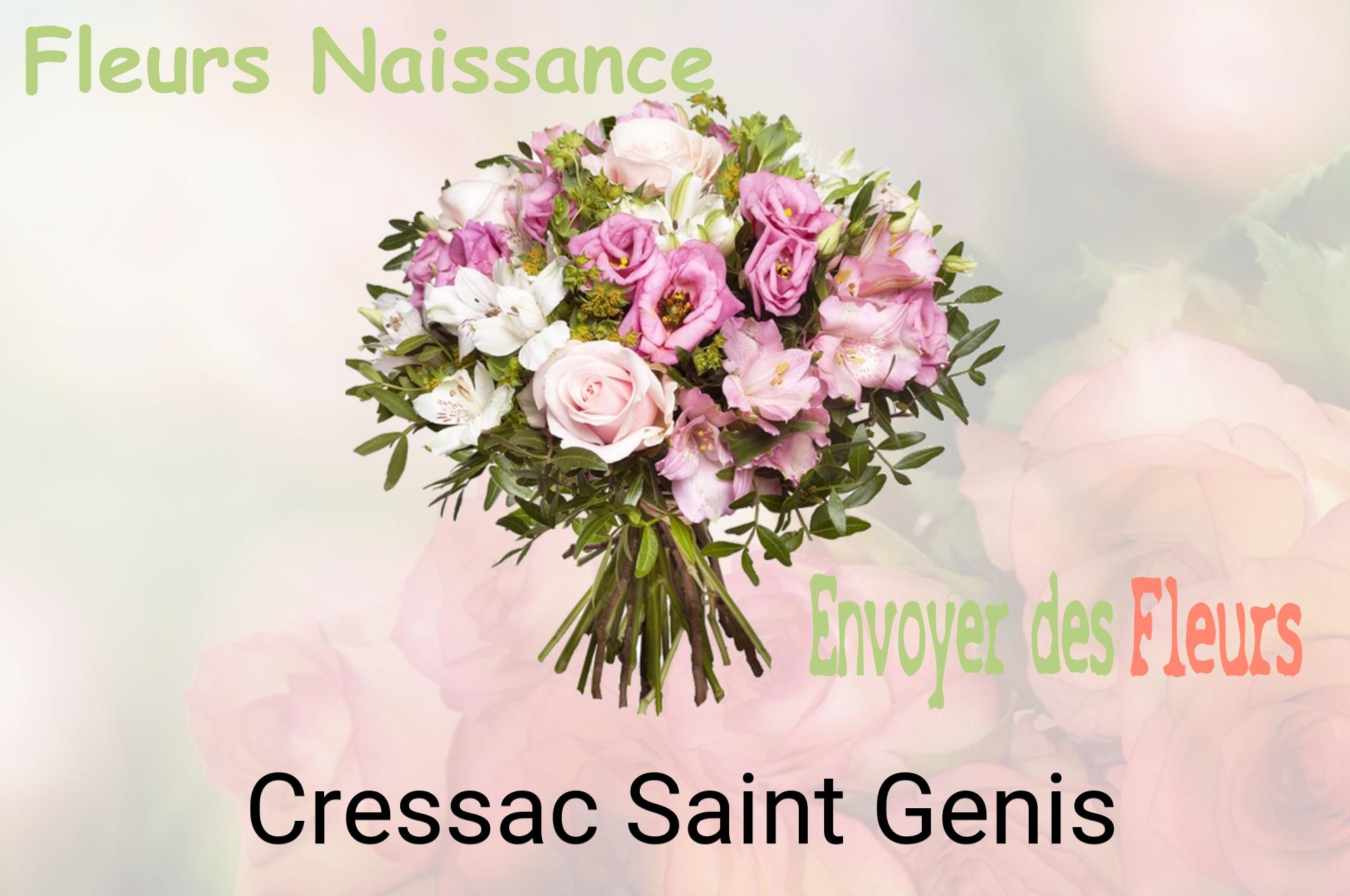 Bouquet de fleurs de naissance livré à Cressac-Saint-Genis